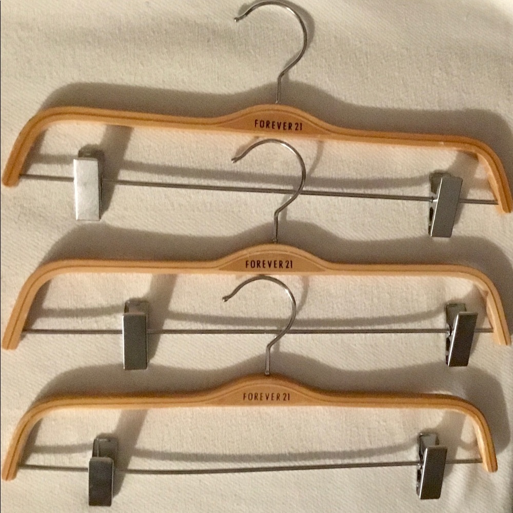 Lot of 10 Tan “Forever 21” PANT or SKIRT Hangers